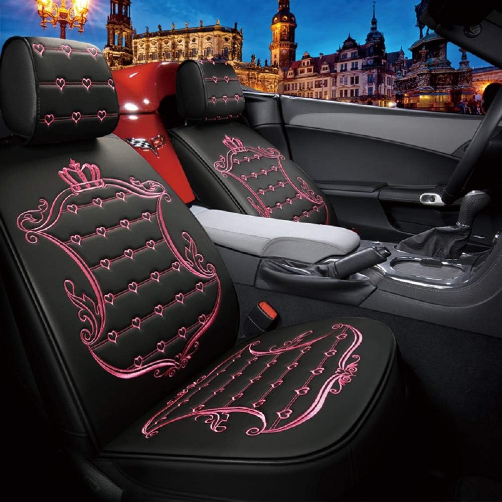 5pcs Waterproof Leather Car Seat Covers Full Set C237546