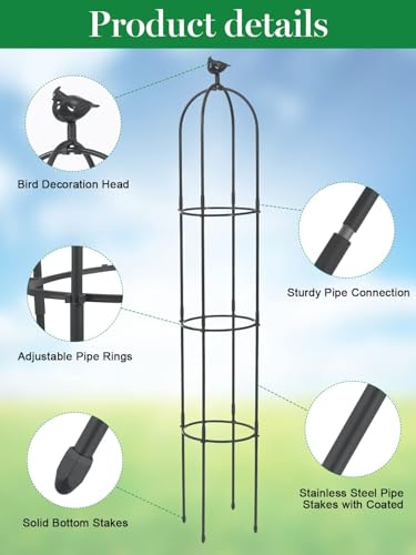 White Rustproof Metal Garden Trellis N438