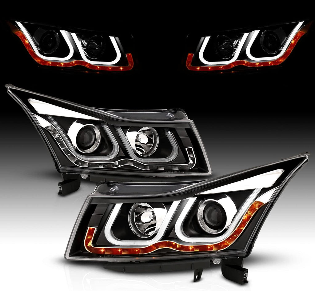 Black Projector Headlights Bar Style J6606