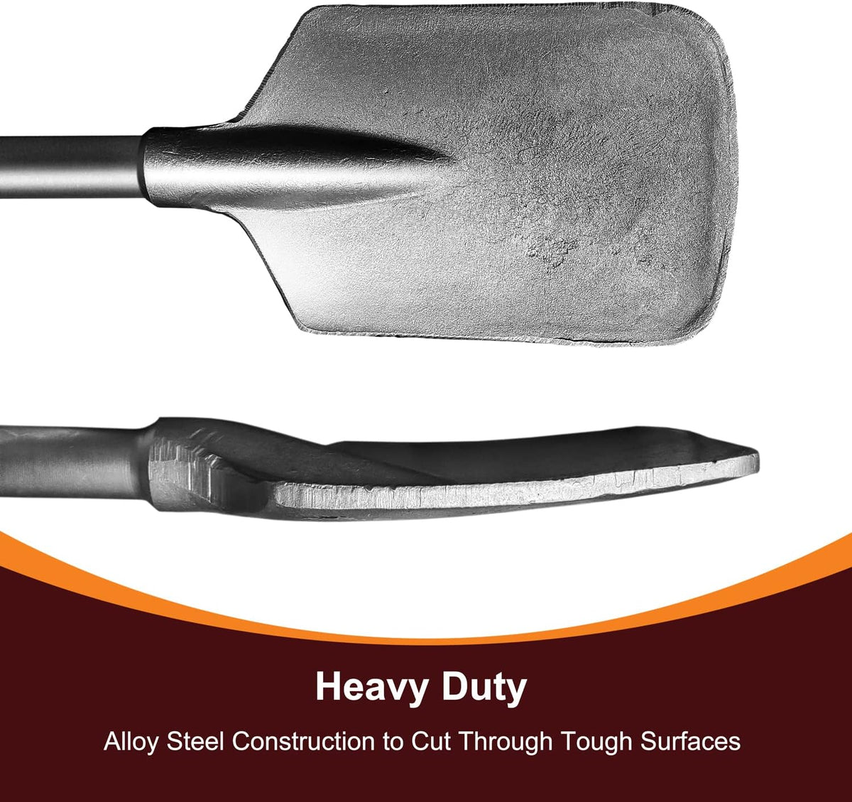 1-1/8" Hex Asphalt Scoop Shovel Head Attachment Spade Bit Pack of 2 B744
