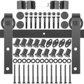 16 ft Carbon Steel Barn Door Hardware Kit N352513
