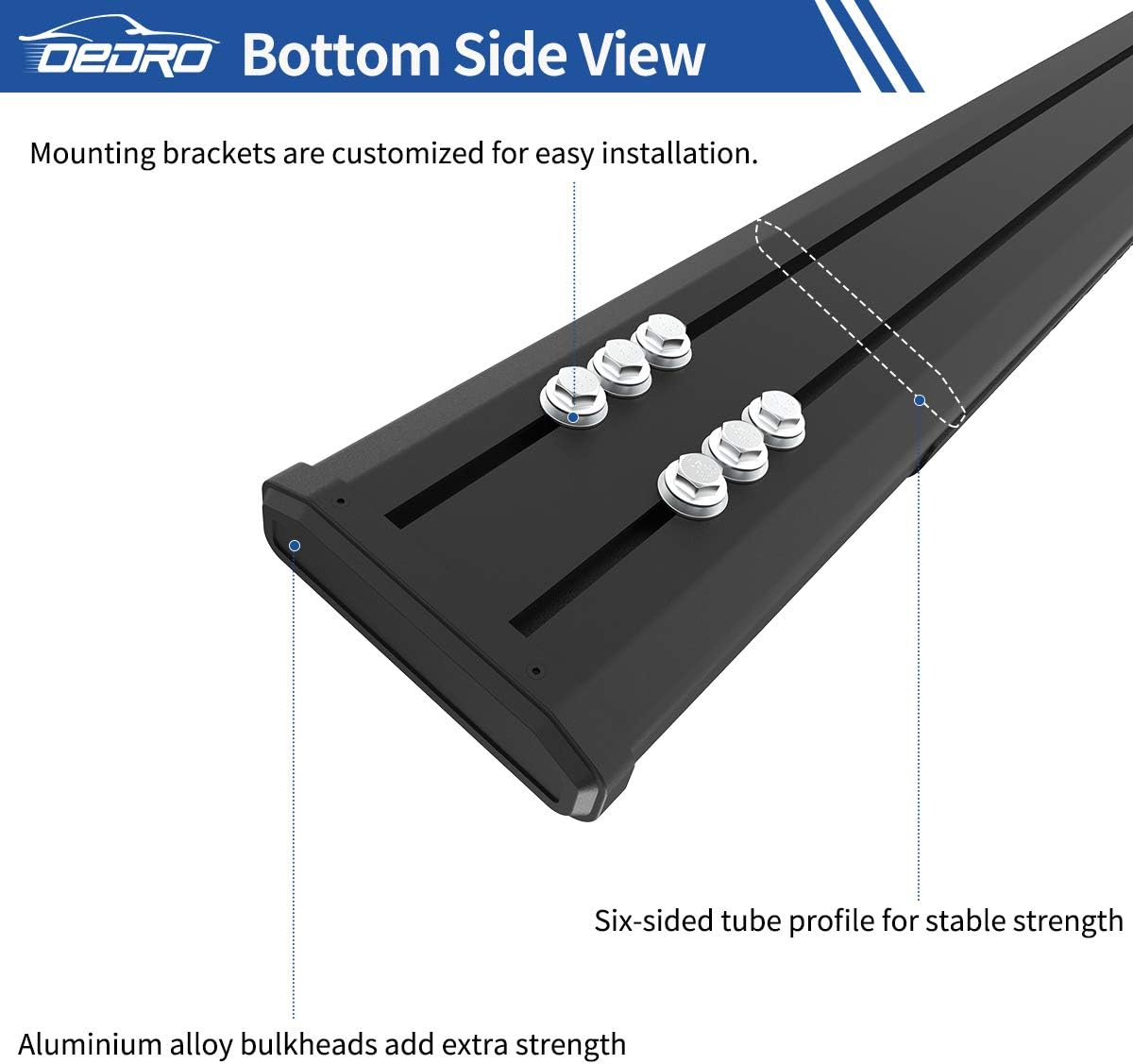 Running Boards Compatible with Silverado/Sierra 1500 2500/3500 Double & Extd Cab A6414