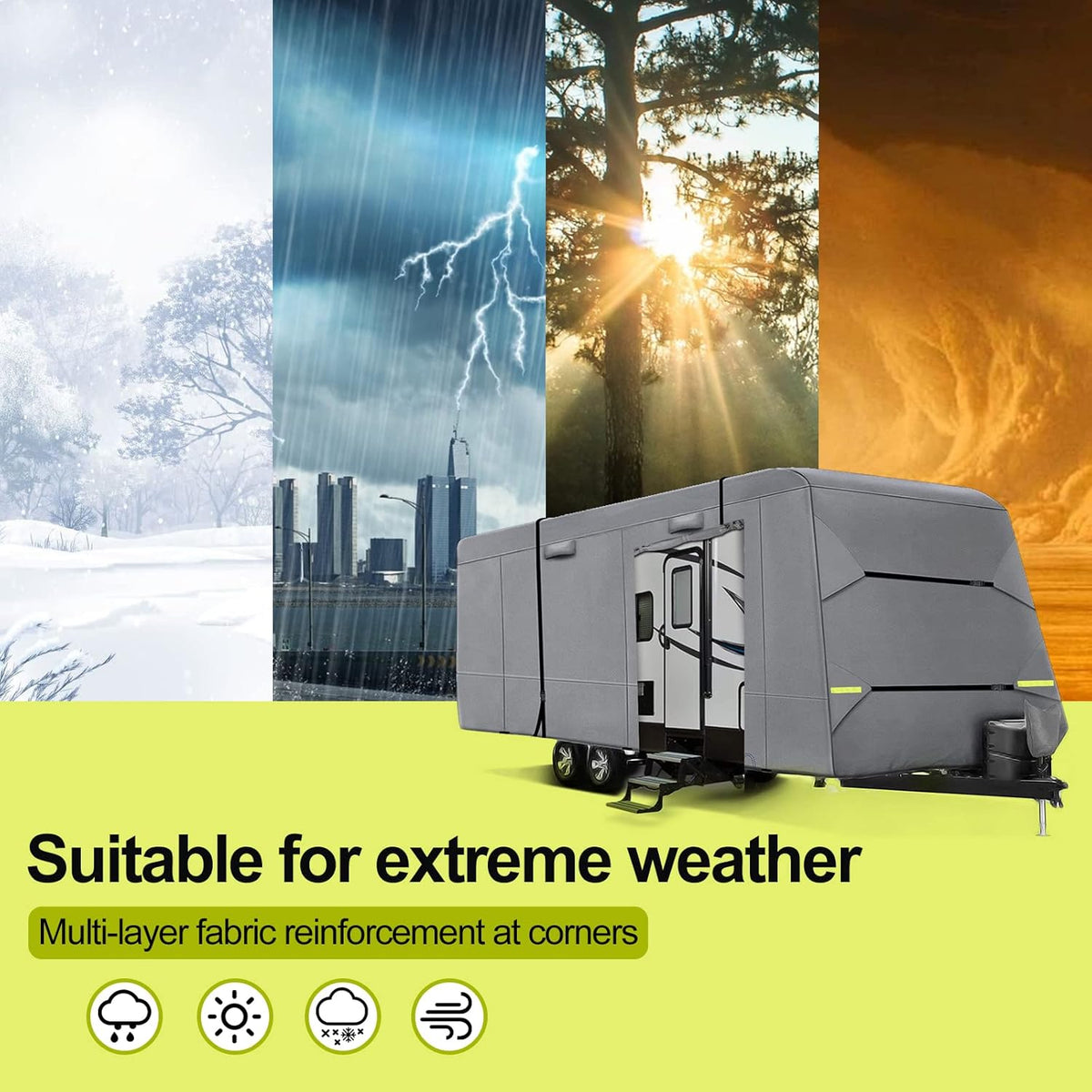 6 Layers Travel Trailer Cover C442