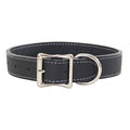 Black Leather Dog Collar T314