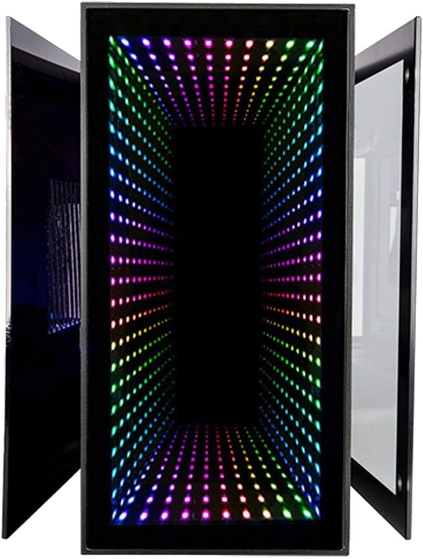 Mini ITX Desktop Case with 120mm Liquid CPU Cooler and 650W Power Supply D1868