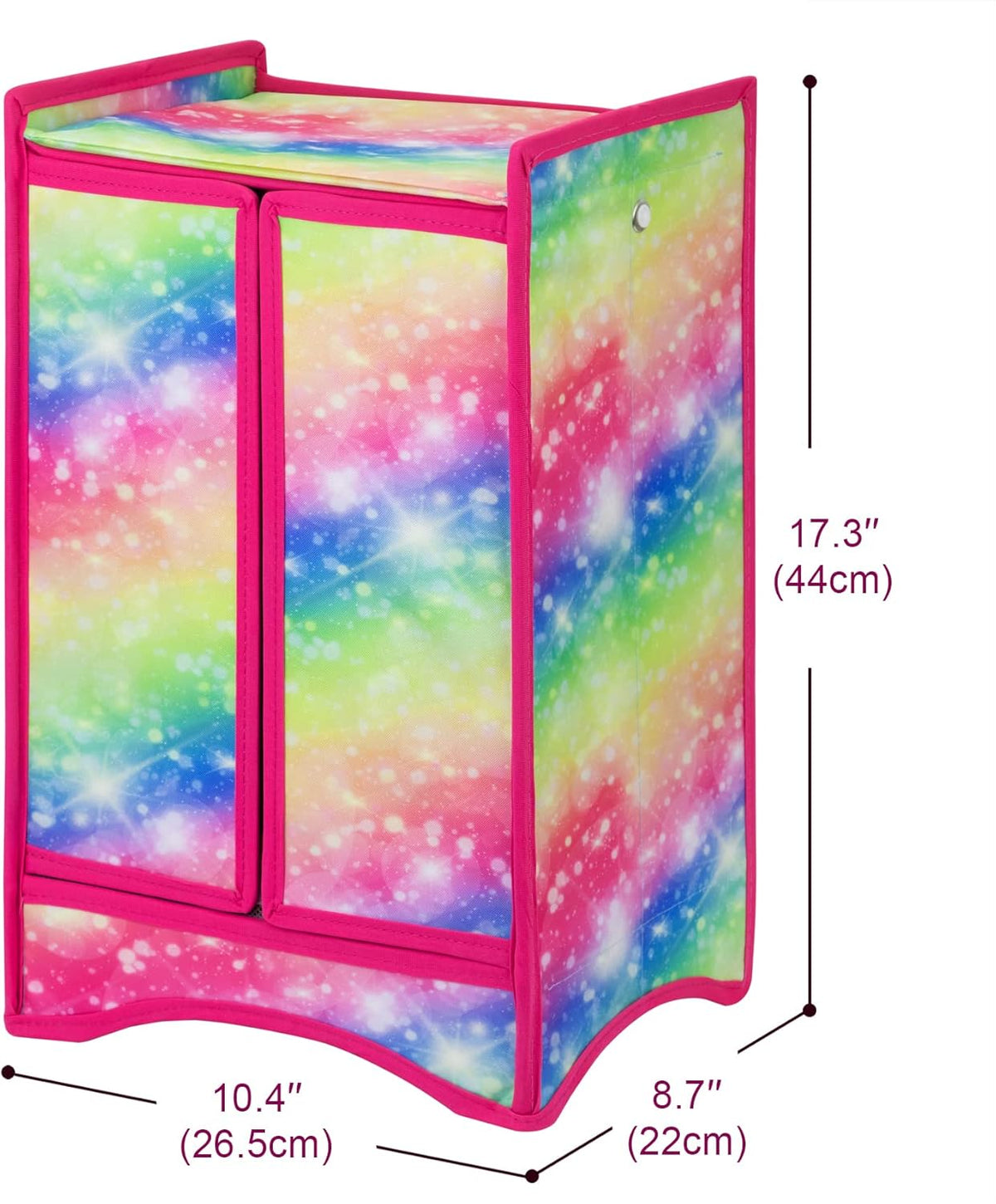 18 Inch Doll Clothes Wardrobe with Hangers and Storage Box C9845