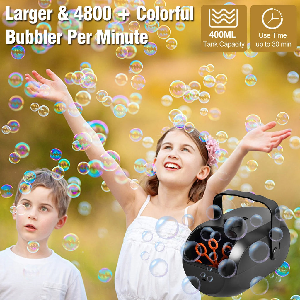 Portable Rechargeable Bubble Machine U195