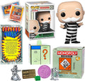 Mr. Monopoly Figure with Retro Game Token and Trading Cards 3 Items E8619