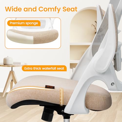 Black Ergonomic Mesh Office Chair with Lumbar Support U876127