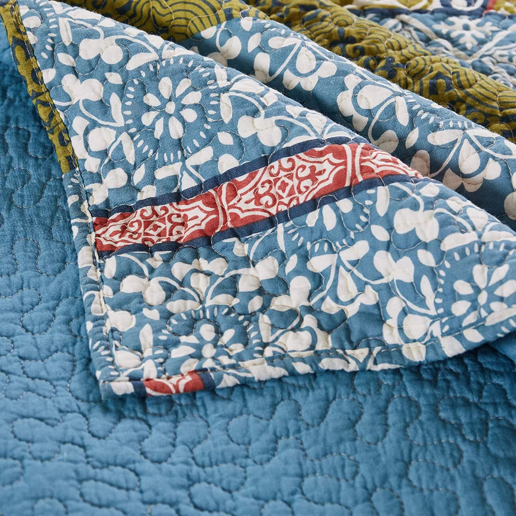 100% Cotton Reversible Oversized Quilt Set, 3-Piece King/Cal King S897788
