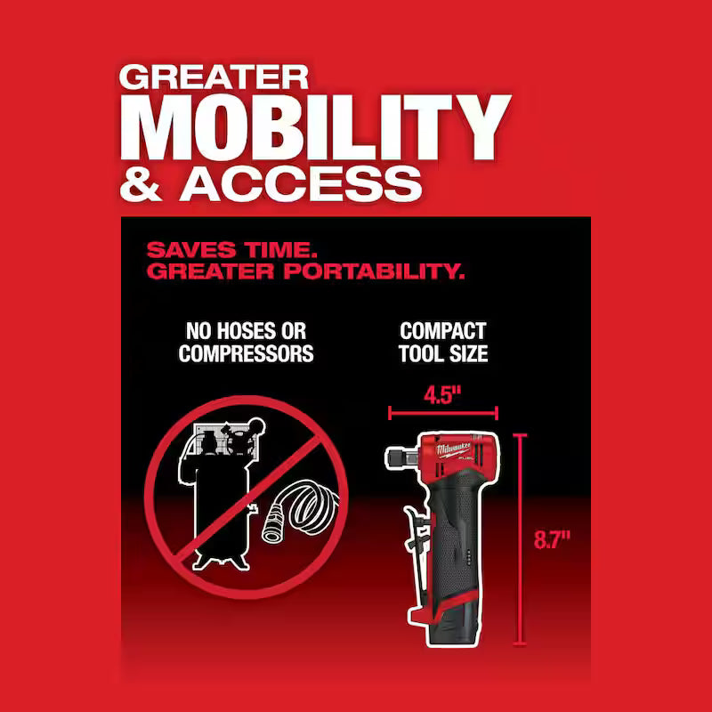 12V Lithium-Ion Brushless Cordless 1/4 in. Right Angle and Straight Die Grinder Kit A741324