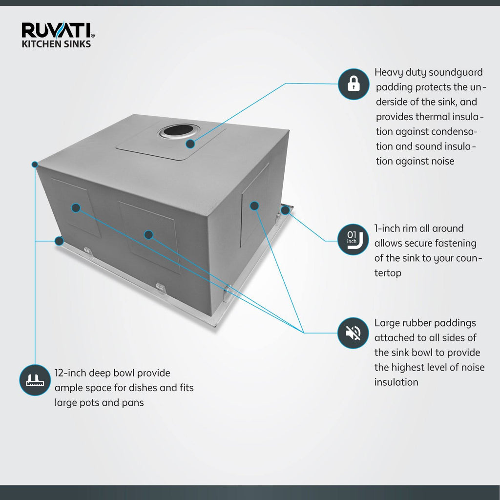 16 Gauge Stainless Steel Laundry Utility Sink R844