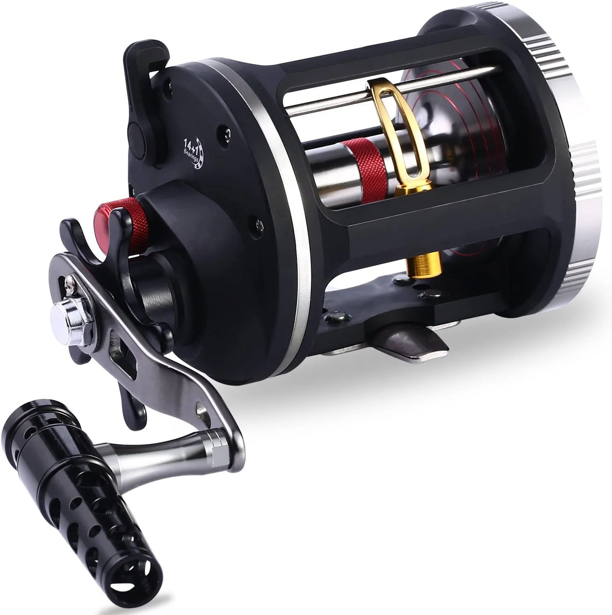 14+1BB Level Wind Trolling Fishing Reel D59607