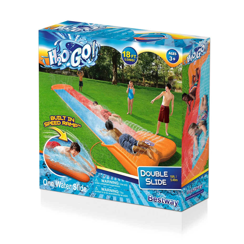 18' Inflatable Double Slide P1603