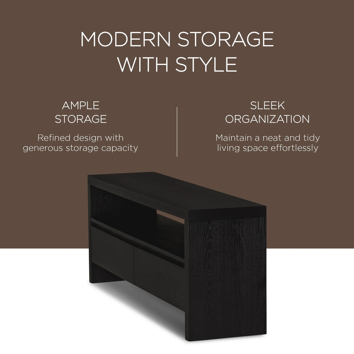 Contemporary Wooden Media Unit I34491