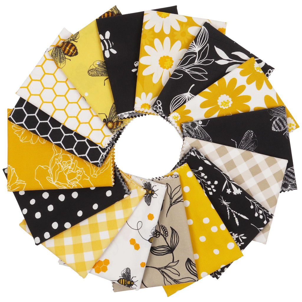 16 Pc 100% Cotton Pre-Cut Quilting Fabric A4864