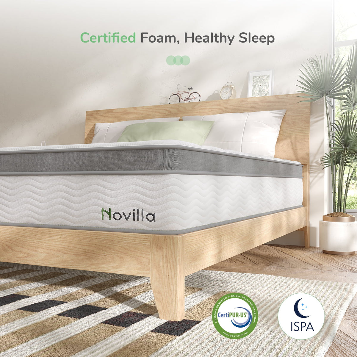 10 Memory Foam Pocket Spring Hybrid Mattress R5713