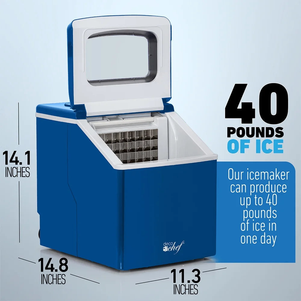 Blue Countertop Portable Ice Maker X989615