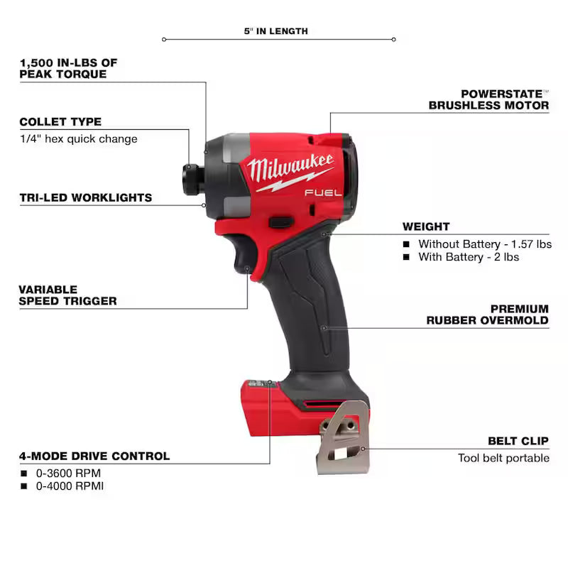18-Volt Brushless Cordless 1/4 in. Hex Impact Driver and 7-1/4 in. Circular Saw D342965
