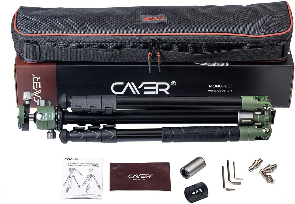 64 inches Aluminium 4-Section Camera Tripod Convertible to Monopod B159027