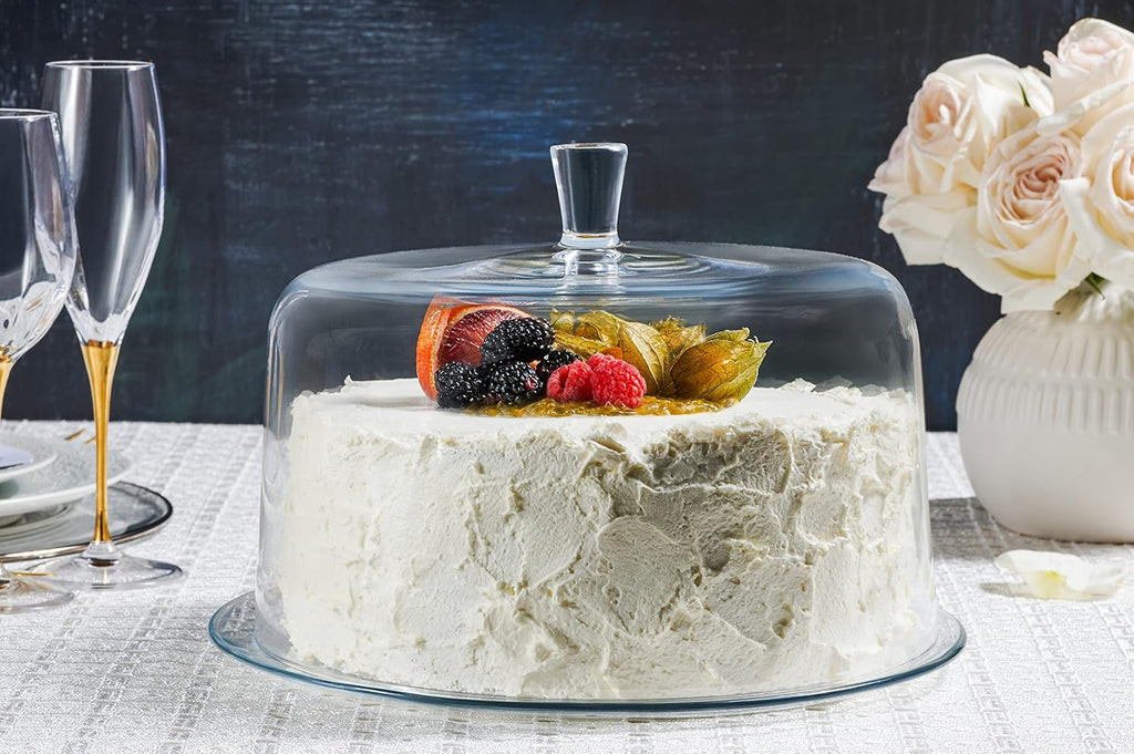 Clear Glass Cake Dome 11.5" Diameter K31011