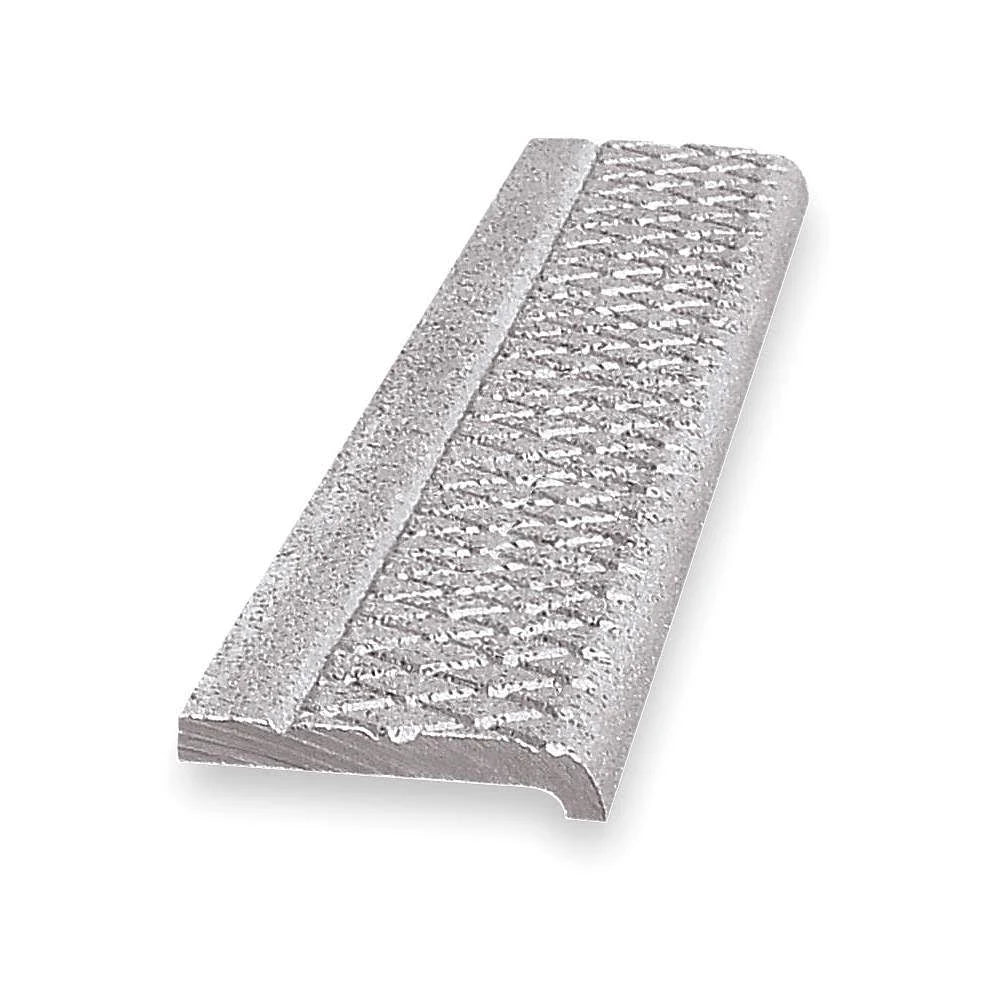 Stair Nosing, Gray, 60In W, Cast Alum M113727