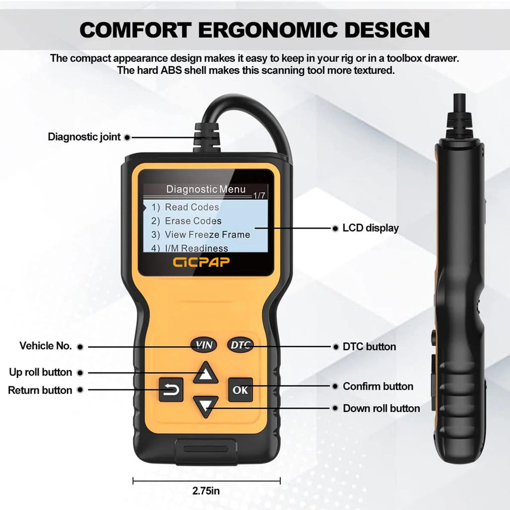 OBD2 Scanner Diagnostic Tool Engine Fault Code Reader M695