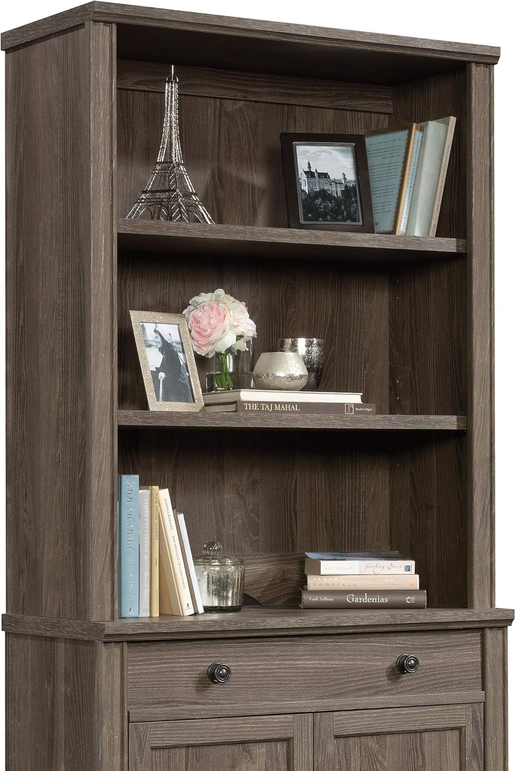Library Hutch, Emery Oak Finish O126294