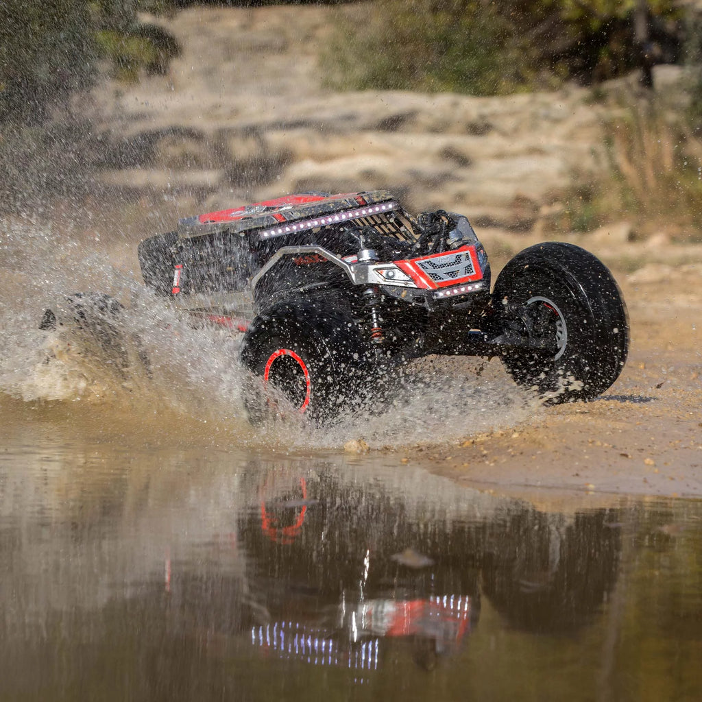 Gray 4 Wheel Drive Brushless Rock Racer RC Truck D35591