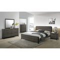 King Size Wood Bedroom Set with Dresser Mirror Nightstand Chest Z16550