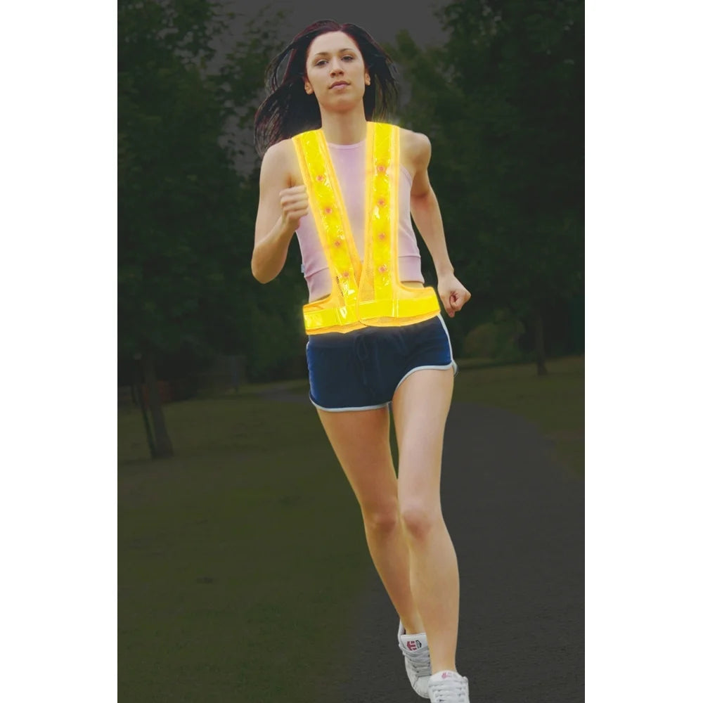 Reflective Safety Vest with 16 LED Lights X7104