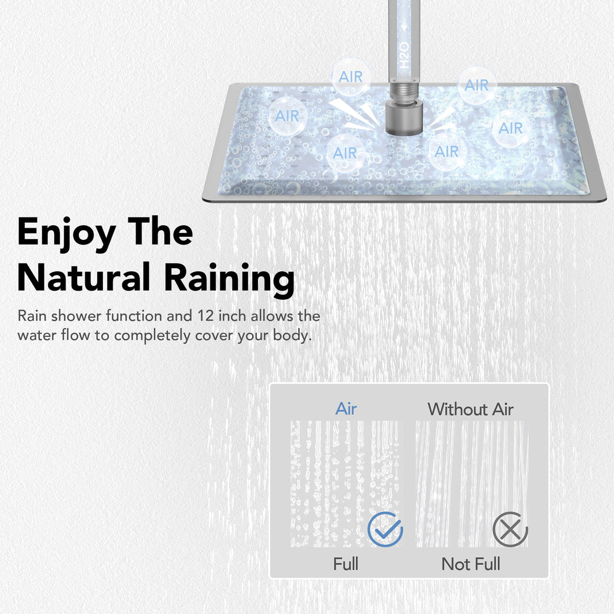 Brushed Nickel Thermostatic Shower Faucet Set E6859