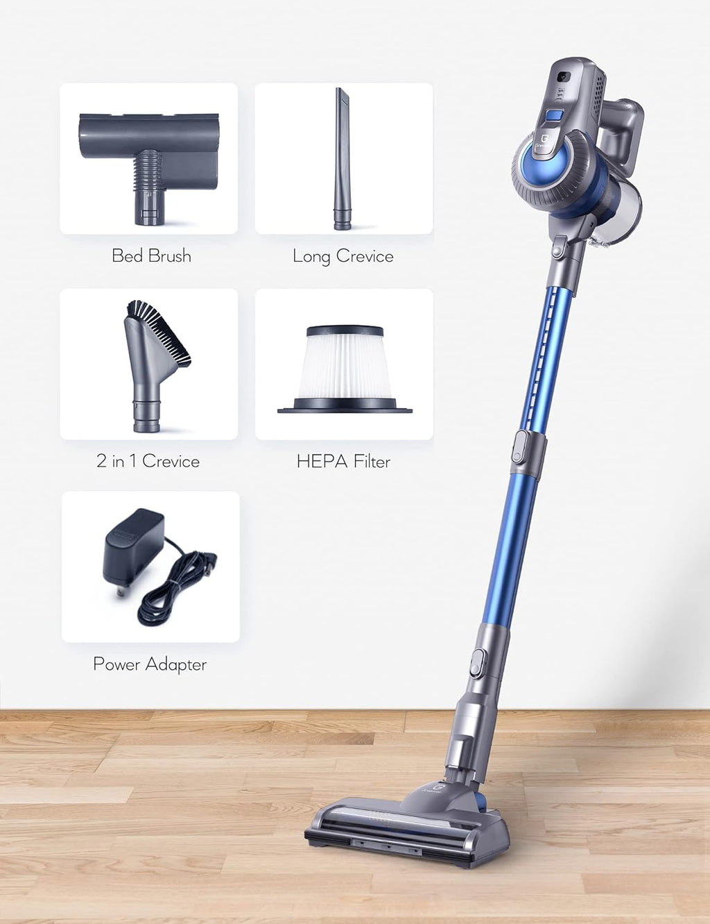 Cordless Stick Vacuum Cleaner 4 in 1 23000PA 200W V595