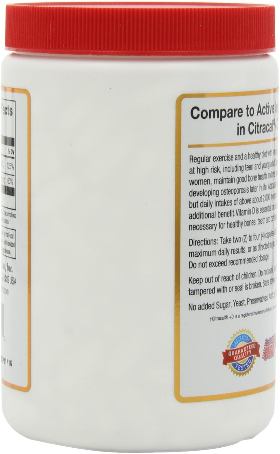 Calcium Citrate + Vitamin D Caps P1860