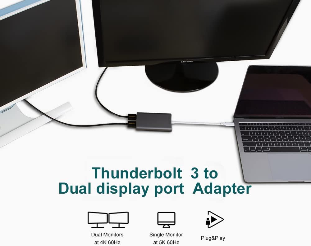 Thunderbolt 3 to Dual DisplayPort Adapter C449784