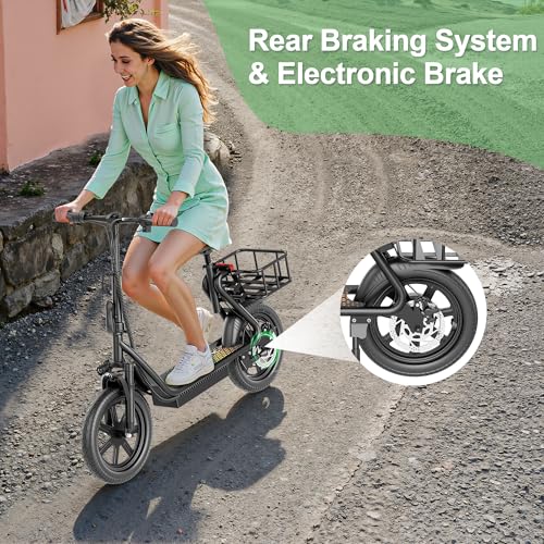Electric Scooter with Folding Dual Braking Dual Suspension D44761