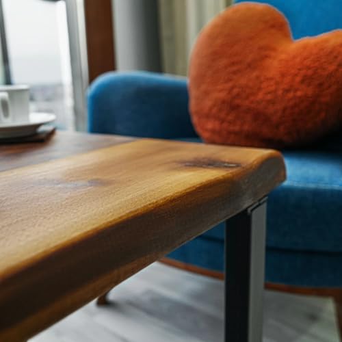 Live Edge Walnut Wooden Table (30" x 60") J178