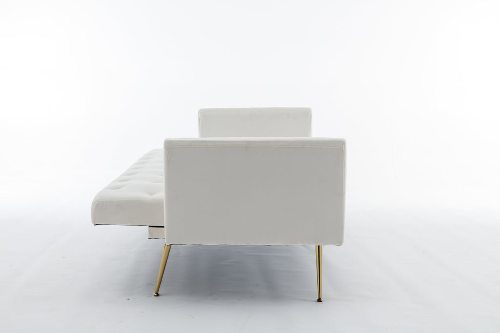 Beige Convertible Sofa Bed I491