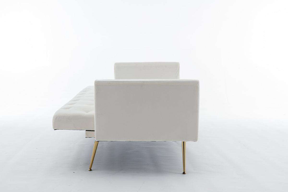 Beige Convertible Sofa Bed I491