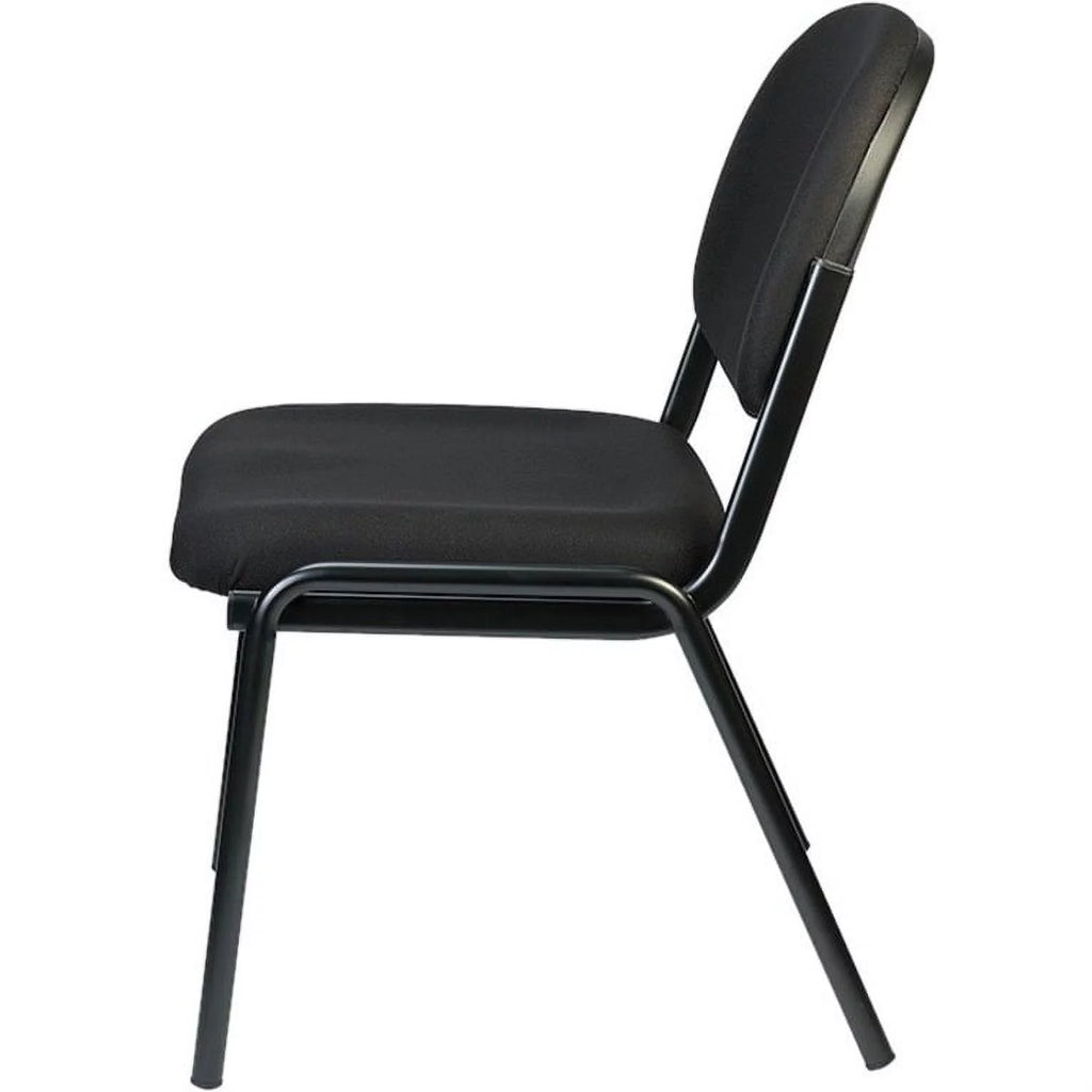 Black Fabric Armless Guest Chair J42968