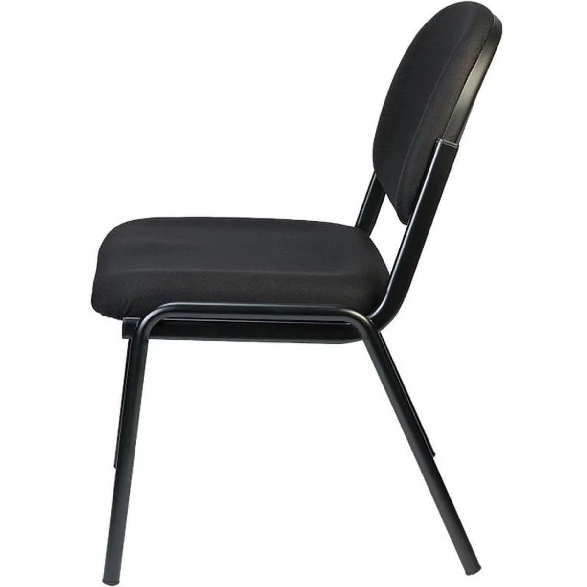 Black Fabric Armless Guest Chair J42968