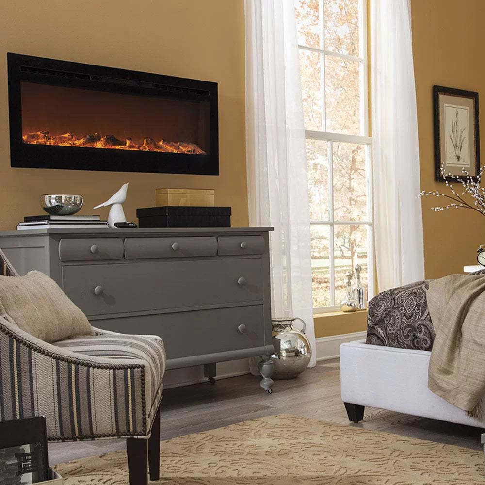 50" Smart WiFi Enabled Electric Fireplace Y32870