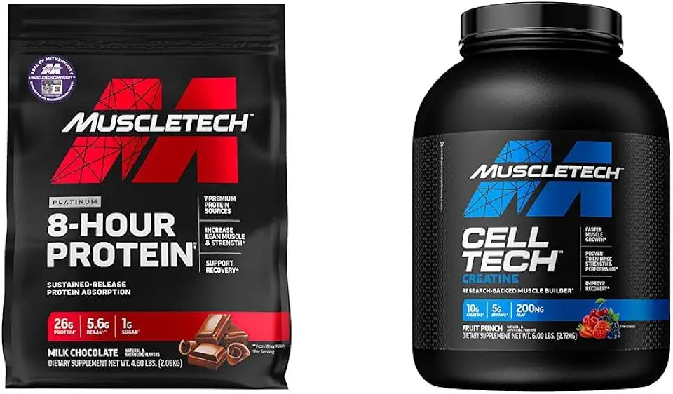 Whey & Casein Protein Powder Blend & Creatine Monohydrate Powder C137