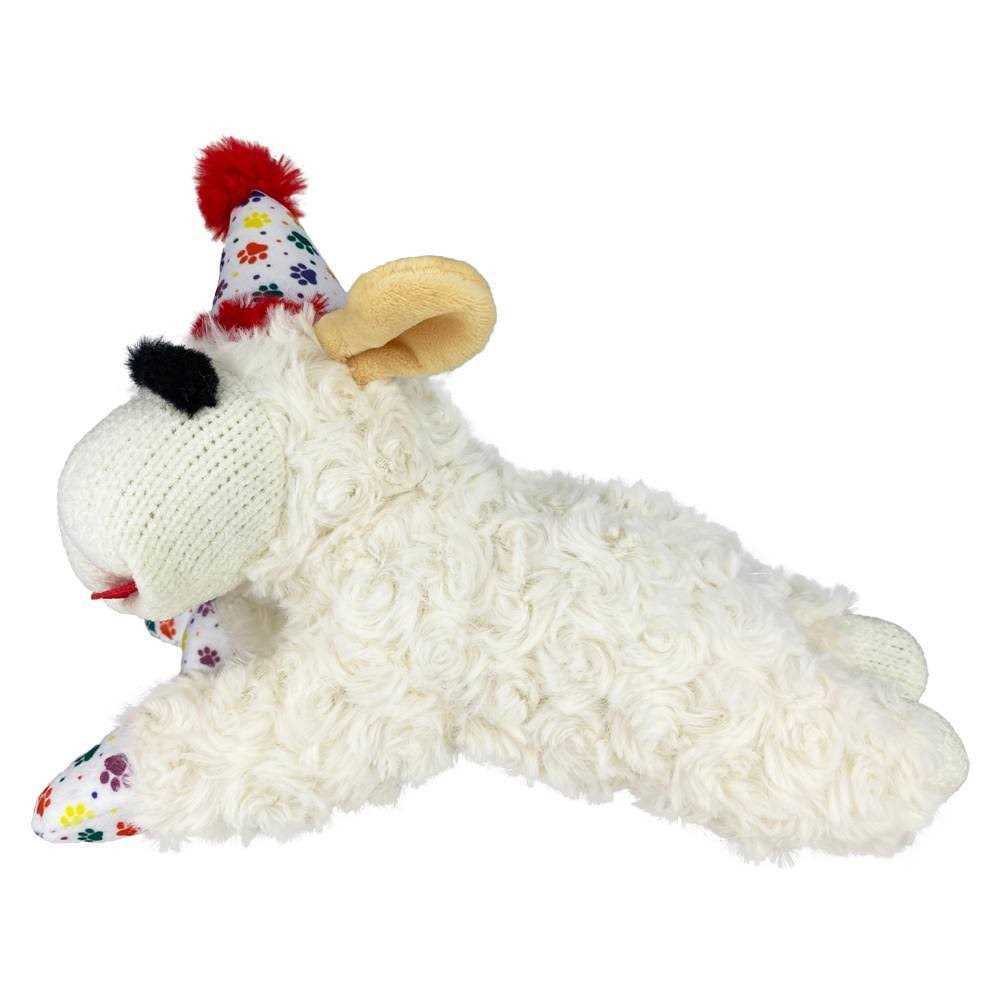 Lamb Chop Dog Toy with Birthday Hat Q336