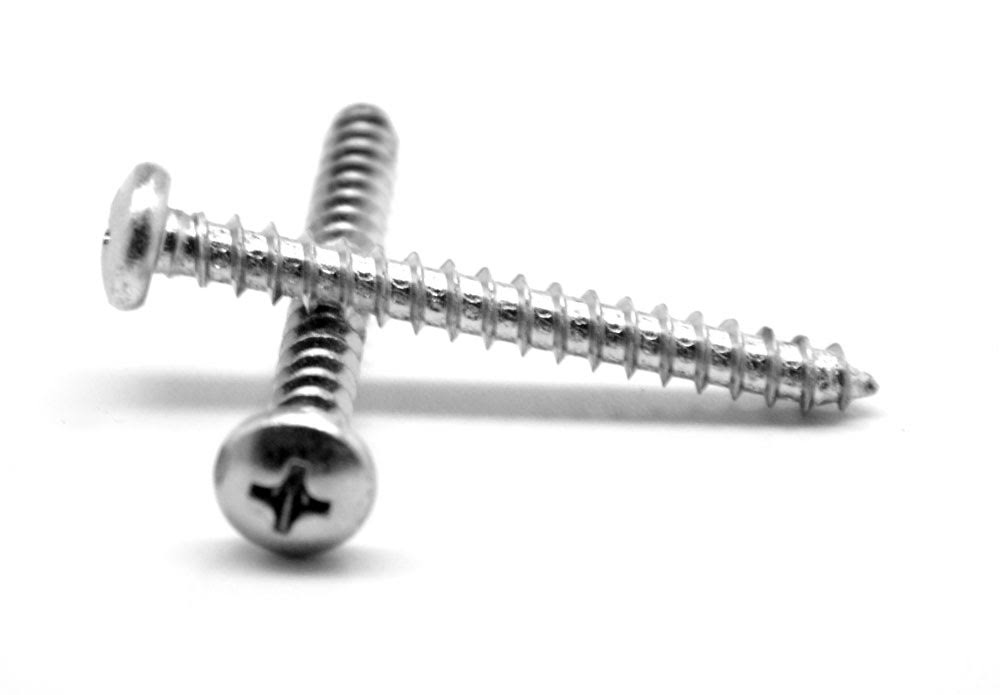 #7-19 x 1 Sheet Metal Screw Phillips Pan Head Type AB Low Carbon Steel Zinc Plated W333244