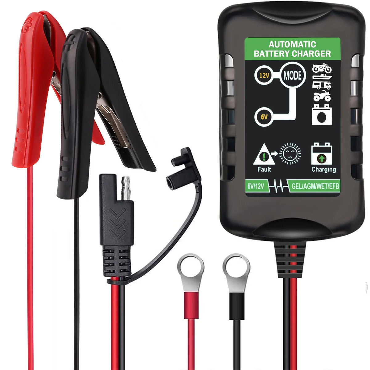 6V 12V 1.5A Automatic Battery Trickle Charger A764