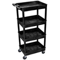 Black 4 Tub Utility Cart B5059