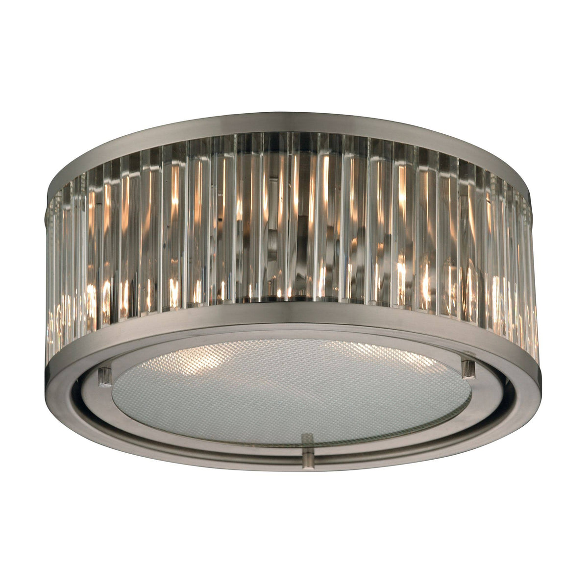 Brushed Nickel 2 Light Flush Mount F926053