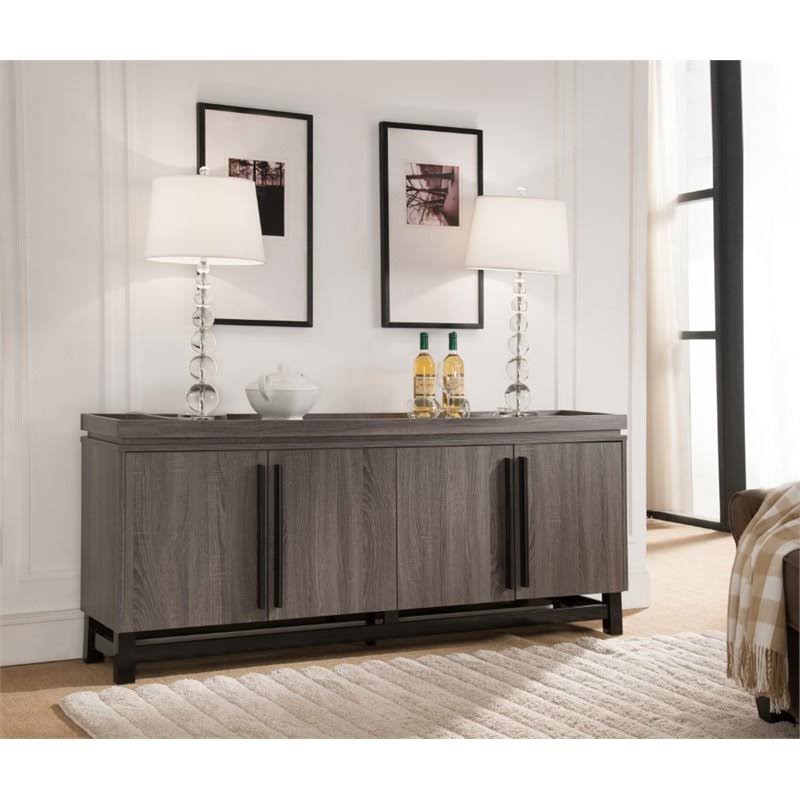 Distressed Gray Wood Buffet A940227