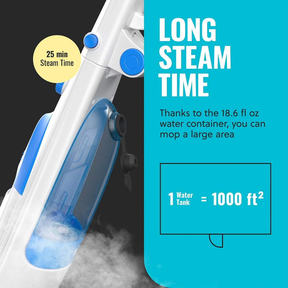 10-in-1 Steam Mop with Handheld Steam Cleaner I420431
